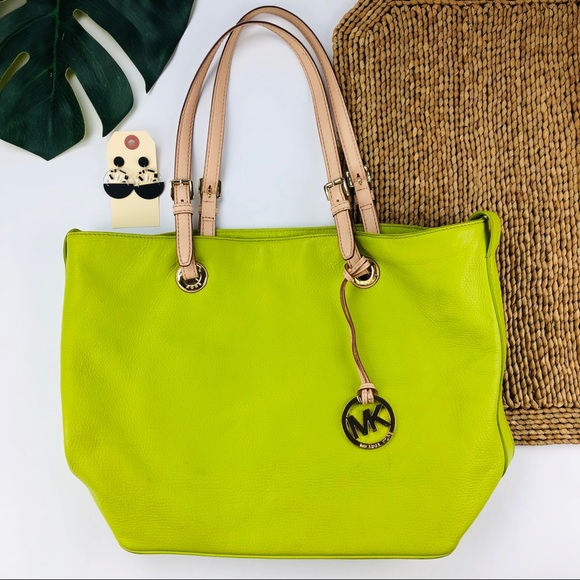 MICHAEL Michael Kors Handbags - MICHAEL Michael Kors Lime Green Tote Purse